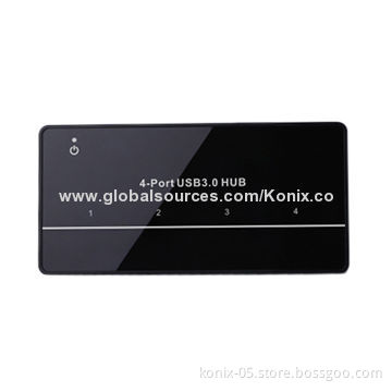 Konix USB 3.0 4-port hub, provides power supplyNew